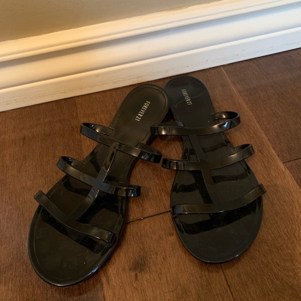 Forever 21 black sandals.